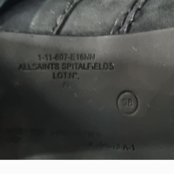 All Saints Antigone knee high SHEEPSKIN LINED SHEARLING BOOTS 38 size 7 - Picture 4 of 5